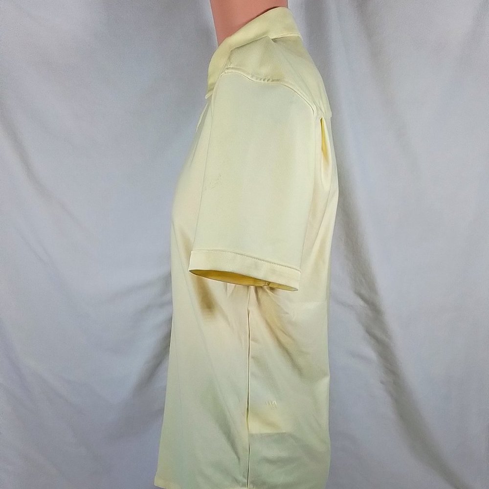 VRST Men's Short Sleeve Button Down Shirt-Butter Yellow Heather-Small-NWT - Picture 4 of 4